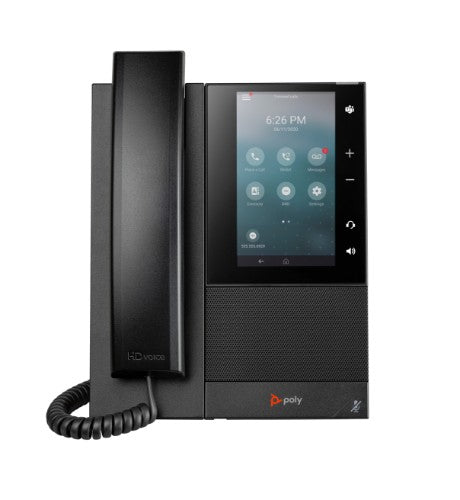 HP Poly CCX 505 Business Media Phone with Open SIP with Power Supply