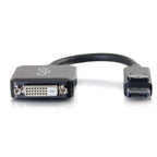 C2G 54321 video cable adapter 7.87" (0.2 m) DisplayPort DVI-D Black