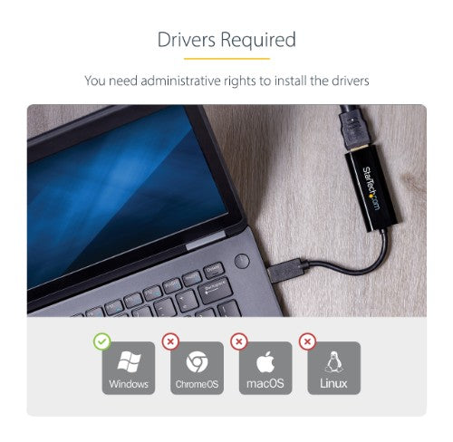 StarTech.com USB32HDES USB graphics adapter 1920 x 1200 pixels Black