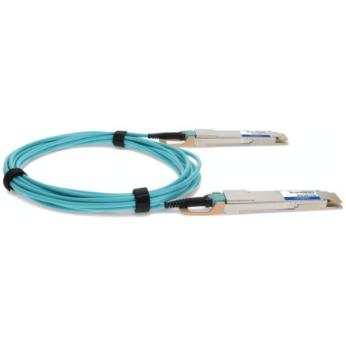 AddOn Networks AOC-D-D-400G-1M-AO InfiniBand/fibre optic cable 39.4" (1 m) QSFP-DD Blue