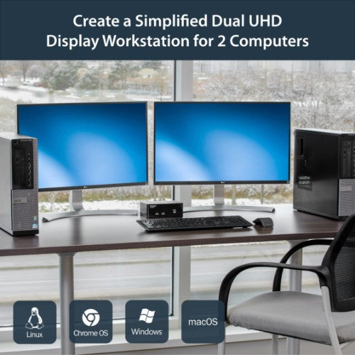 StarTech.com SV231DPDDUA2 KVM switch Black