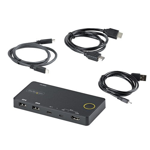 StarTech.com SV221HUC4K KVM switch Black