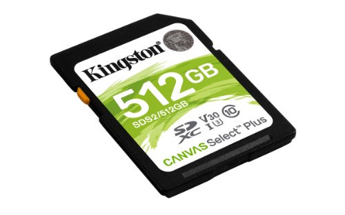 Kingston Technology Canvas Select Plus 512 GB SDXC UHS-I Class 10