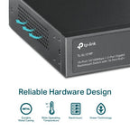 TP-Link TL-SL1218P network switch Unmanaged Gigabit Ethernet (10/100/1000) Power over Ethernet (PoE) 1U Black