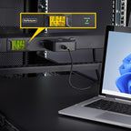 StarTech.com 8NM8-RACK-MOUNT-PDU power distribution unit (PDU) 8 AC outlet(s) 1U Black