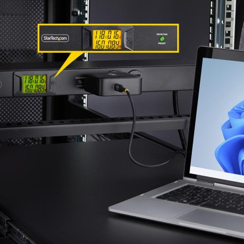 StarTech.com 8NM8-RACK-MOUNT-PDU power distribution unit (PDU) 8 AC outlet(s) 1U Black