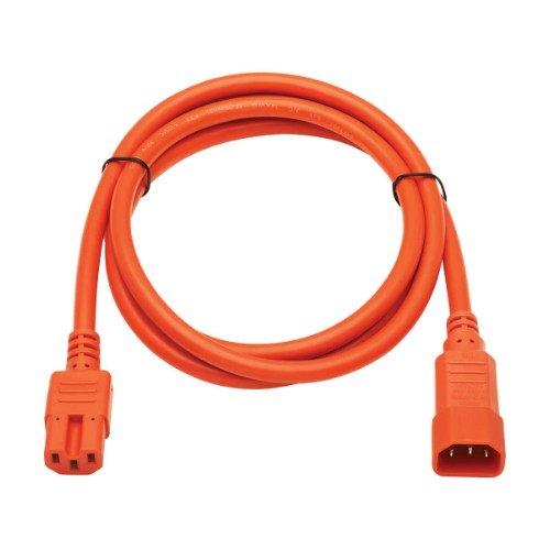 Tripp Lite P018-006-AOR power cable Orange 70.9" (1.8 m) C14 coupler C15 coupler