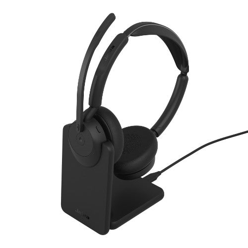 Jabra Evolve3 45 Headset Wireless Head-band Office/Call center USB Type-C Bluetooth Black