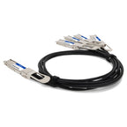AddOn Networks CAB-D-4Q-400G-2M-AO InfiniBand/fibre optic cable 78.7" (2 m) 4xQSFP56 QSFP-DD Black, Silver