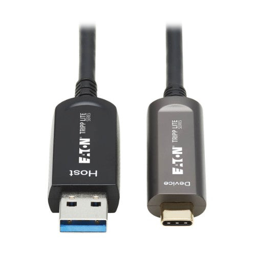 Tripp Lite U428F-10M-D321 USB cable USB 3.2 Gen 2 (3.1 Gen 2) 393.7" (10 m) USB A USB C Black