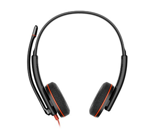 HP Poly Blackwire 3220 Stereo Headset +USB-C/A Adapter TAA