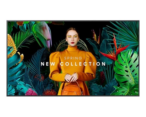 Samsung LH75QMCEBGCXGO signage display Digital signage flat panel 75" LCD Wi-Fi 500 cd/m² 4K Ultra HD Black Built-in processor Tizen 24/7