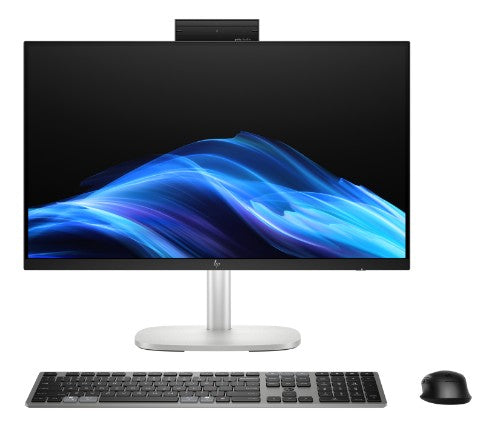 HP EliteStudio 8 All-in-One G1i AI PC Wolf Pro Security Edition Intel Core Ultra 5 235 23.8" 1920 x 1080 pixels Touchscreen All-in-One PC 16 GB DDR5-SDRAM 512 GB SSD Windows 11 Pro Wi-Fi 7 (802.11be) Silver