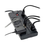 Tripp Lite TLP1208TELTV surge protector Black 12 AC outlet(s) 120 V 94.5" (2.4 m)