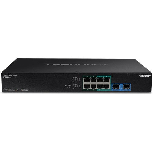 Trendnet TPE-BG102G network switch Unmanaged Gigabit Ethernet (10/100/1000) Power over Ethernet (PoE) 1U Black