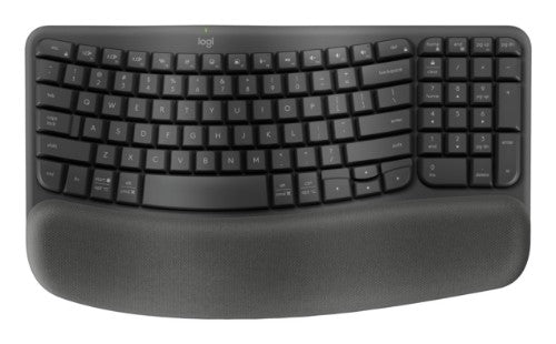 Logitech Wave Keys for Business keyboard Office RF Wireless + Bluetooth QWERTY English Graphite