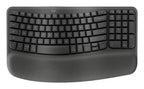 Logitech Wave Keys for Business keyboard Office RF Wireless + Bluetooth QWERTY English Graphite