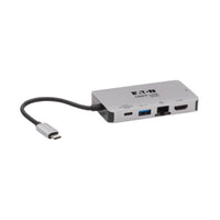 Tripp Lite U442-DOCK6-GY laptop dock/port replicator Wired USB 3.2 Gen 1 (3.1 Gen 1) Type-C Gray