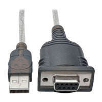 Tripp Lite U209-18N-NULL serial cable Black 15.7" (0.4 m) USB Type-A DB-9