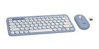 Logitech 920-012202 keyboard Mouse included Universal RF Wireless + Bluetooth QWERTY English Blue