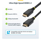 StarTech.com HDMI21-CBL-8K60-3M HDMI cable 118.1" (3 m) HDMI Type A (Standard) Black
