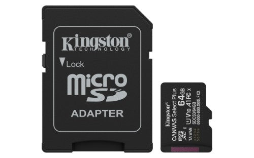 Kingston Technology Canvas Select Plus Gen3 64 GB MicroSDXC UHS-I Class 10