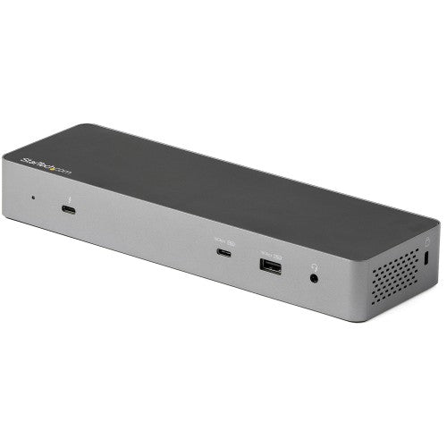 StarTech.com TB3CDK2DH laptop dock/port replicator Wired Thunderbolt 3 Black, Silver