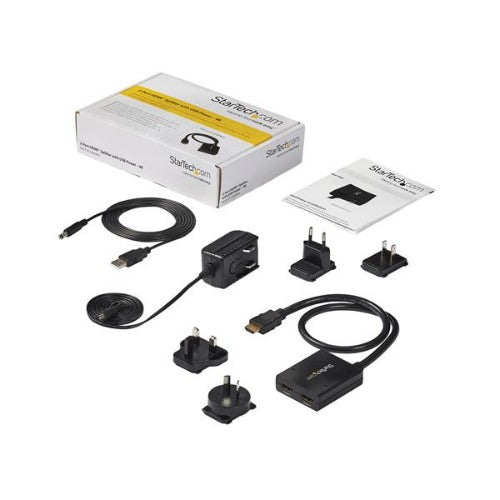 StarTech.com ST122HD4KU video splitter HDMI 2x HDMI