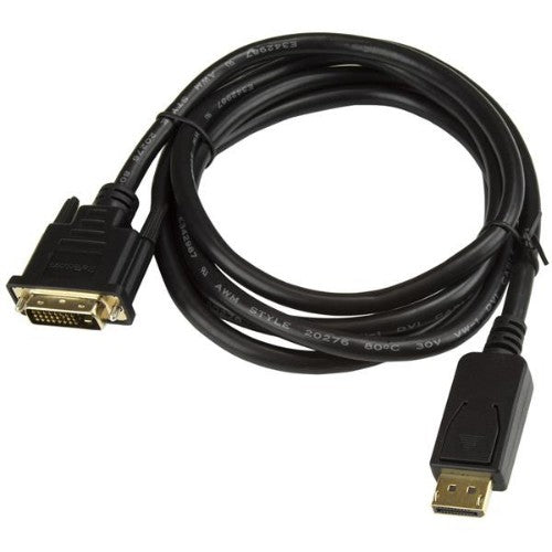 StarTech.com DP2DVI2MM6 video cable adapter 70.9" (1.8 m) DisplayPort DVI-D Black