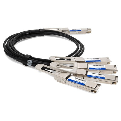 AddOn Networks DAC-Q56DD-4Q28-1M-AO InfiniBand/fibre optic cable 39.4" (1 m) 4xQSFP28 QSFP-DD Black, Silver