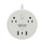 Tripp Lite TLP28PD57WCAM surge protector White 2 AC outlet(s) 120 V 72" (1.83 m)