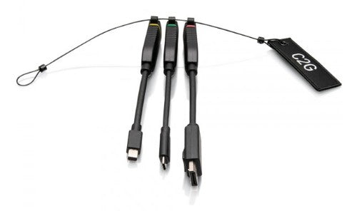 C2G C2G30028 HDMI Mini DisplayPort, DisplayPort, USB-C Black