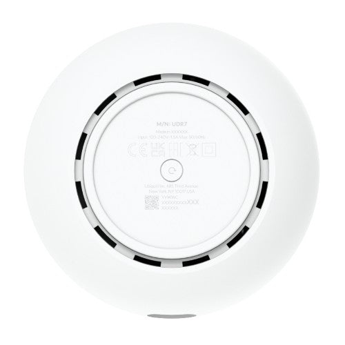 Ubiquiti Dream 7 wireless router 2.5 Gigabit Ethernet Tri-band (2.4 GHz / 5 GHz / 6 GHz) White