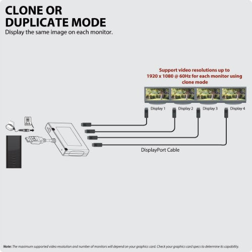 Tripp Lite B156-004-V2 video splitter DisplayPort 4x DisplayPort