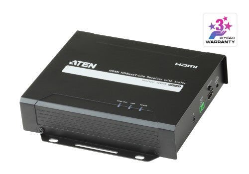 ATEN VE805R AV extender AV receiver Black
