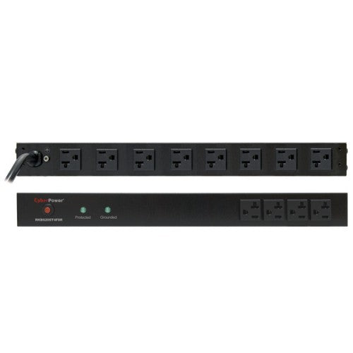 CyberPower RKBS20ST4F8R surge protector Black 12 AC outlet(s) 120 V 179.9" (4.57 m)