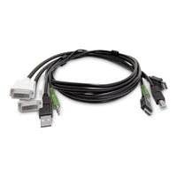 StarTech.com SK2DVI2HDMMKVM06-TAA KVM cable Black 70.9" (1.8 m)