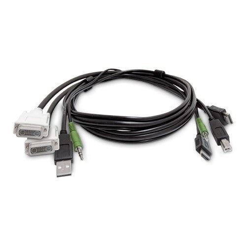 StarTech.com SK2DVI2HDMMKVM06-TAA KVM cable Black 70.9" (1.8 m)