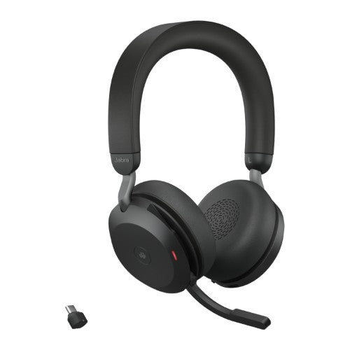 Jabra Evolve2 75 Headset Wireless Head-band Office/Call center Bluetooth Black