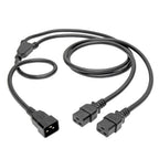 Tripp Lite P036-006-2C19 power cable Black 70.9" (1.8 m) IEC C20 2 x C19 coupler