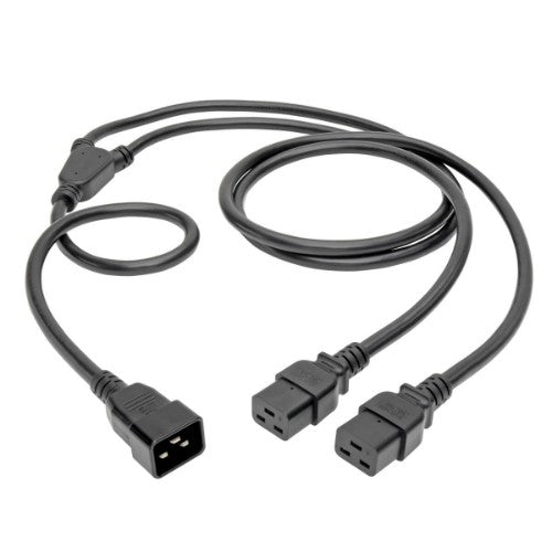 Tripp Lite P036-006-2C19 power cable Black 70.9" (1.8 m) IEC C20 2 x C19 coupler