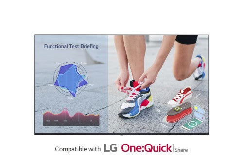 LG 55UL3J-M signage display Digital signage flat panel 55" LCD Wi-Fi 400 cd/m² 4K Ultra HD Blue WebOS 16/7