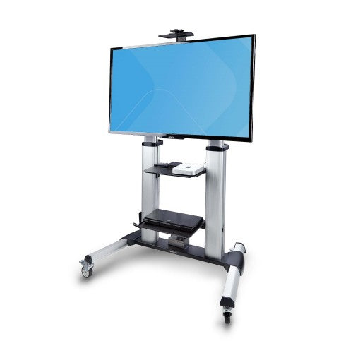 StarTech.com 1110C-MOBILE-TV-CART TV mount/stand 100" Black, Silver