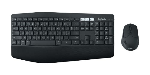 Logitech MK850 Performance keyboard Mouse included Office RF Wireless + Bluetooth French Black, White