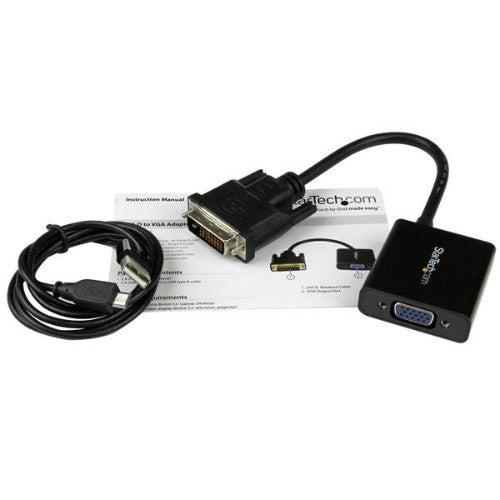 StarTech.com DVI2VGAE video cable adapter 7.48" (0.19 m) Black
