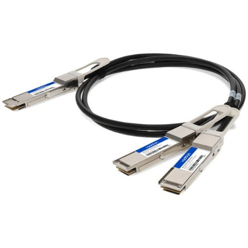 AddOn Networks DAC-Q56DD-2Q56-1M-AO InfiniBand/fibre optic cable 39.4" (1 m) QSFP-DD 2x QSFP56 Black, Metallic