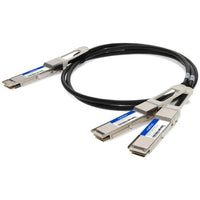 AddOn Networks DAC-Q56DD2Q562-5M-AO InfiniBand/fibre optic cable 98.4" (2.5 m) QSFP-DD 2x QSFP56 Black, Metallic