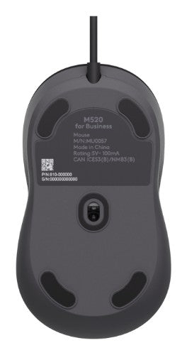 Logitech M520 L mouse Office Ambidextrous USB Type-C Optical 4000 DPI