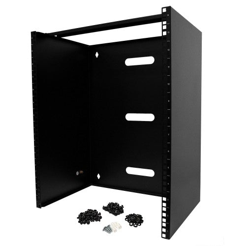 StarTech.com RACK-14U-14-BRACKET rack cabinet Wall mounted rack Black