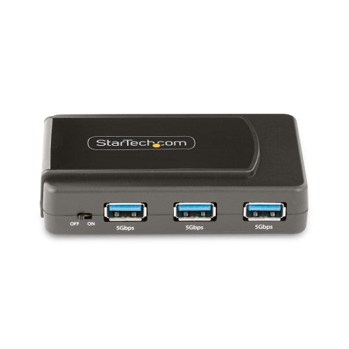 StarTech.com 5G7AS-USB-A-HUB interface hub USB 3.2 Gen 1 (3.1 Gen 1) Type-B 5000 Mbit/s Black, Gray